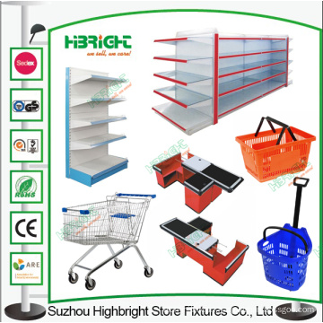 Supermarket Equipments Trolley Basket Shelving